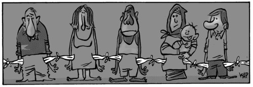 Cartoon: Crisis to everyone (medium) by kap tagged crisis,economy,poor,money,finanzkrise,wirtschaftskrise,geld,finanzen,wirtschaft,familie,soziales,armut,arm,arbeitslosigkeit,arbeitlos,existenz