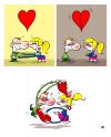 Cartoon: Love Story (small) by kap tagged love couple marriage hate violence