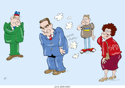 Cartoon: Gas-Gerhard (medium) by astaltoons tagged putin,ukraine,krieg,schröder,putin,ukraine,krieg,schröder