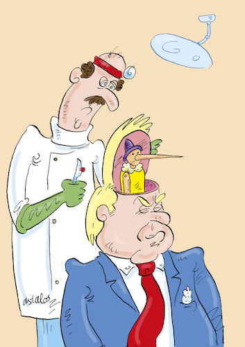 Cartoon: Langnase (medium) by astaltoons tagged trump,lügen,trump,lügen