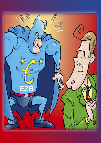 Cartoon: Retter in Not? (medium) by astaltoons tagged ezb,euro,geldpolitik