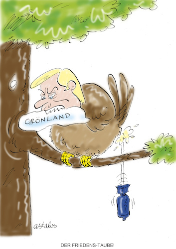 Cartoon: Täuberich (medium) by astaltoons tagged trump,grönland,weltordnung,trump,grönland,weltordnung