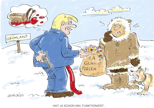 Cartoon: Wilde Gabe (medium) by astaltoons tagged trum,grönland,trum,grönland