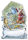 Cartoon: DAX (small) by astaltoons tagged dax,gewinne,börse