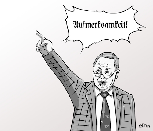 Cartoon: Bekommen was man nicht verdient (medium) by INovumI tagged gauland,rede,kyffhäuser,weltkrieg,stolz,soldaten,nazi