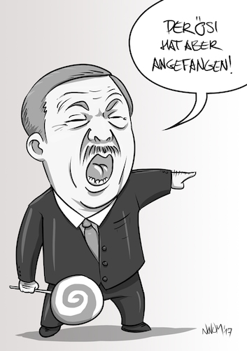 Cartoon: Erdogan gegen Österreich (medium) by INovumI tagged recep,tayyip,erdogan,oesterreich,austria,nato