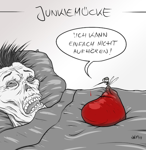 Cartoon: Junkiemücke (medium) by INovumI tagged mücke,mücken,moskito,blut,blutsaugen,junkie,junky,blutleer,aussaugen,austrinken