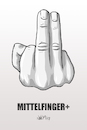 Cartoon: Mittelfinger plus (small) by INovumI tagged mittelfinger,stinkefinger,novum