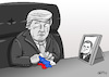 Cartoon: sad Trump (small) by INovumI tagged donald trump james comey robert mueller michael flynn richard nixon russland russia wahlen wahl vote votes