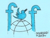 Cartoon: internet (small) by demirhindi tagged internet,karikatür