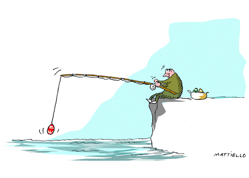 Cartoon: Fischer (medium) by Mattiello tagged fischer,ostern,wasser,ostereier,feste,feier,fischer,ostern,wasser,ostereier,feste,feier