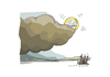 Cartoon: Wolke zurück (small) by Mattiello tagged eurokrise,stützmassnahmen,rettungspaket,vulkanwolke