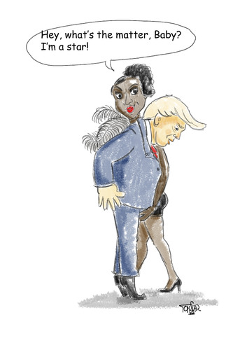 Cartoon: Trump und die Frauen (medium) by tomstar tagged trump,frauen,ethik,moral,frauenfeindlich,sexismus