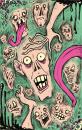 Cartoon: Faces (small) by bigdaddystovetop tagged faces,grotesque,ugly,scary,funny,strange