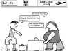 Cartoon: 5XL (small) by Edzard von Keitz tagged handgepäck,flughafen,gepäck,dick,dünn,4xl,5xl,6xl,7xl