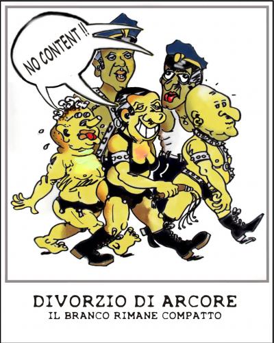 Cartoon: Il branco (medium) by yalisanda tagged no,comment,content,berlusconi,tremonti,gasparri,bondi,vittoria,arcore