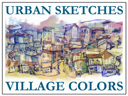 Cartoon: Village colors (medium) by yalisanda tagged urban,sketches,village,colors,vietnam,italy,santimatti,illustration,design
