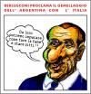 Cartoon: Argentina (small) by yalisanda tagged argentina,berlusconi,golpe,crise,fame,zitti,gemellaggio,satira,politica,comics,vignette