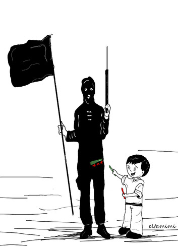Cartoon: Hope (medium) by Mohamad Altamimi tagged syria,kid,freedom,isis,war