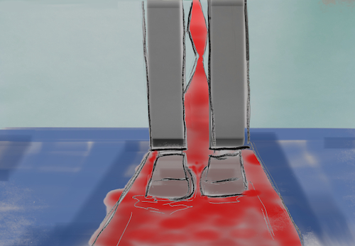 Cartoon: alaska (medium) by ab tagged us,trump,russia,putin,blood,carpet