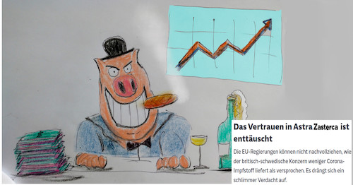 Cartoon: da geht was (medium) by ab tagged corona,impfstoff,deutschland,eu,uk
