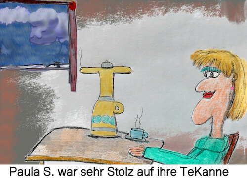Cartoon: das original (medium) by ab tagged getränk,tee,kanne