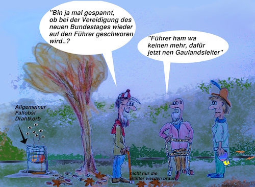 Cartoon: deutscher herbst (medium) by ab tagged deutschland,herbst,wahl