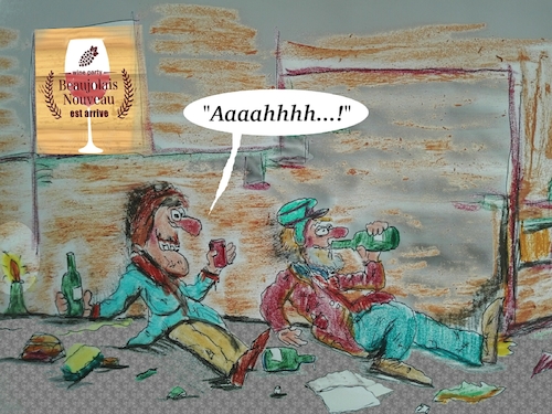 Cartoon: Kenner (medium) by ab tagged wein,frankreich,ernte,rot,jahrgang,frisch,genuss,trinken