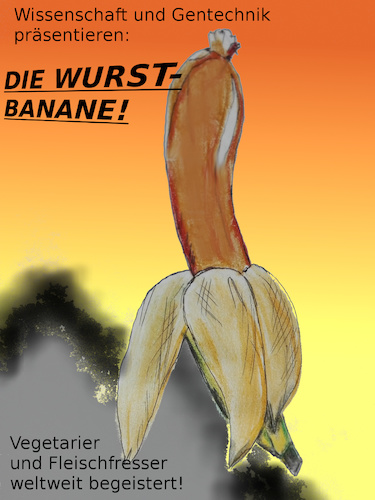 Cartoon: mahlzeit (medium) by ab tagged essen,nahrung,gentechnik