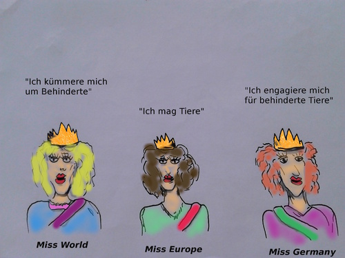 Cartoon: Miss Masch (medium) by ab tagged miss,wahl,engagiert