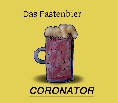 Cartoon: starkbier (medium) by ab tagged bayern,fastenzeit,bier