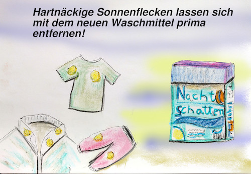 Cartoon: werbung (medium) by ab tagged werbung,waschmittel