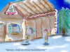 Cartoon: gute gretel (small) by ab tagged weihnachten,märchen,lebkuchen,haus,hexe,süssigkeiten,kekse,kinder,grimm,winter,deutsch