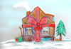 Cartoon: happy holidays (small) by ab tagged corona,deutschlasnd,winter,weihnachten