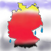 Cartoon: heiss (small) by ab tagged sommer,hitze,deutschland,temperatur,klima,wandel