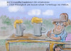 Cartoon: hitze (small) by ab tagged hitze,wetter,klima,sommer,bayern,bier,biergarten,durst,minister,gesundheit