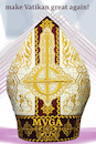 Cartoon: mvga (small) by ab tagged rom,pope,papst,italien,italy,usa,us,trump