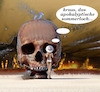 Cartoon: sommer 22 (small) by ab tagged sommer,deutschland,europa,klimawandel,waldbrand,dürre,trockenheit,fluss,wasser,tod