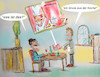Cartoon: überraschung (small) by ab tagged restaurant,gast,essen,koch