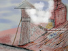Cartoon: Vatikan Dach (small) by ab tagged rom,konklave,vatikan,schornstein,rauch,spinne,papst