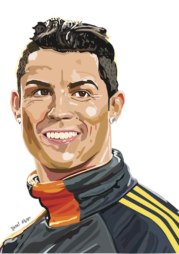 Cartoon: Christian Ronaldo (medium) by pisko tagged futbol,futbocu,ünlü,portekizli,golcü