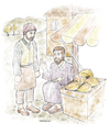 Cartoon: Seven Sleepers (small) by Tufan Selcuk tagged historical,seven,sleepers,antique
