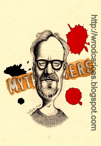 Cartoon: Adam Savage (medium) by WROD tagged adam,savage,mythbusters