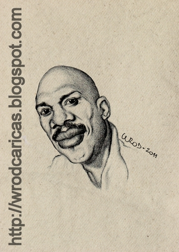 Cartoon: Kareem Abdul Jabbar (medium) by WROD tagged kareem,abdul,jabbar,nba,basketball,player