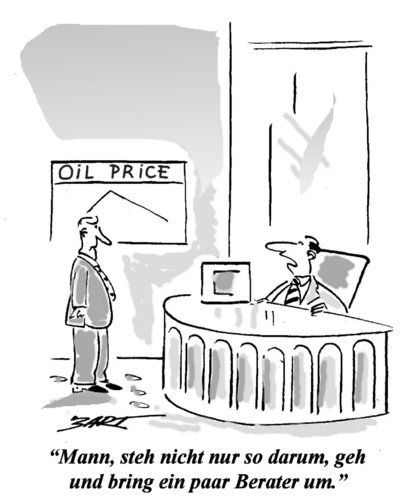 Cartoon: Bring ein paar Berater um ! (medium) by Bart Roozendaal tagged unternehmen,handel,gesetz,ordnung,berufe,berater,geschäftsleute,ceo,verbrechen,mord