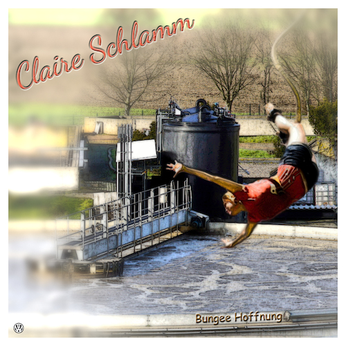 Cartoon: Claire Schlamm (medium) by Night Owl tagged bungee,jumping,springen,klärwerk,kläranlage,klärschlamm,purification,plant,sewage,sludge