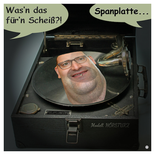 Cartoon: Spanplatte (medium) by Night Owl tagged jens,spahn,cdu,bundesgesundheitsminiter,elektronisch,gesundheitsakte,patientenakte,gesundheitskarte,chip,datenschutz,speicherung,arztbesuche,diagnose,medikamente,kosten,bundesminister,für,gesundheit,krankenkasse