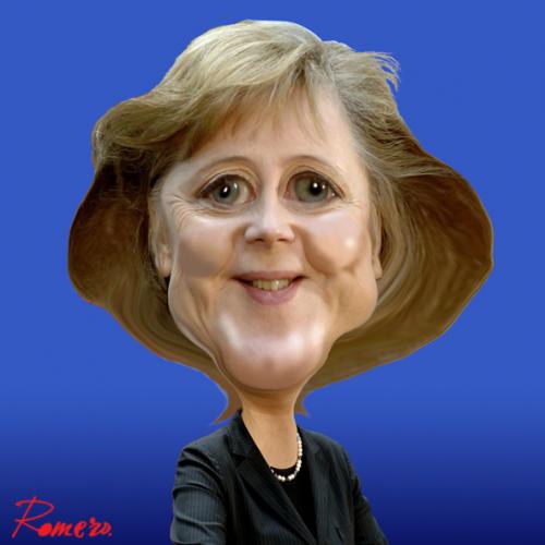 Cartoon: Angela Merkel (medium) by Romero tagged angela,merker,caricatura,personaje,humor,politica,portrait,art,caricature,woman,politics