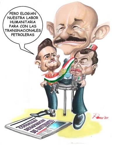 Cartoon: tele-show (medium) by Romero tagged titere,mexico,presidente,dibujo,caricatura,politica,mexicana,internacional
