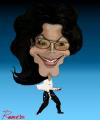 Cartoon: Michael Jackson (small) by Romero tagged musica michael jackson artistas pop estrellas espectaculos caricatura portrait art caricature